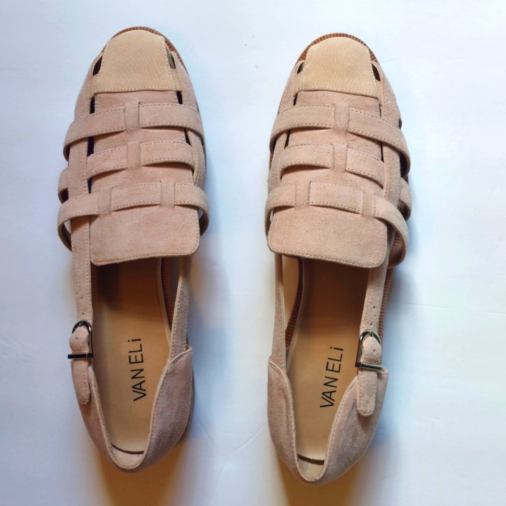 VanEli woven shoes sz 9 soft pink